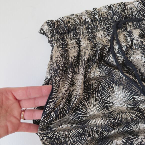 Antik Batik Free People Metallic Silver Pull On Jogger Grace Pants Size XS - Picture 6 of 9